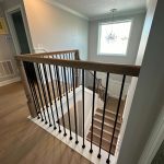 Statement staircase in a luxurious home.